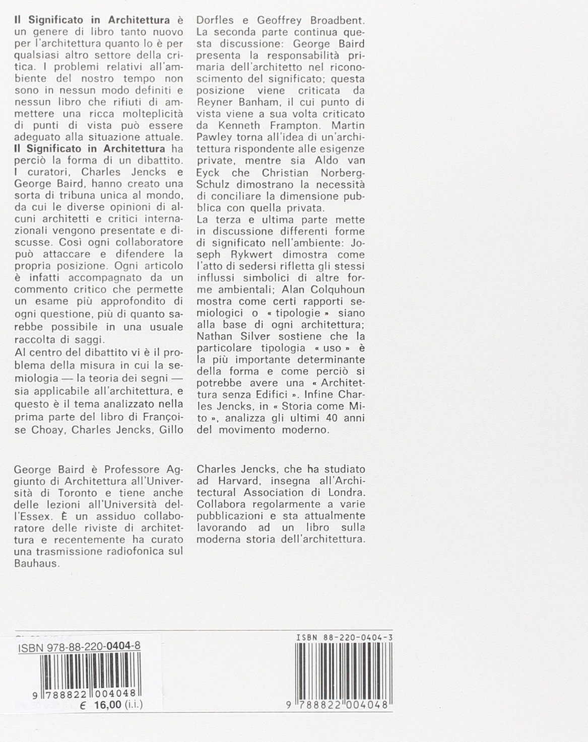 Il significato in architettura