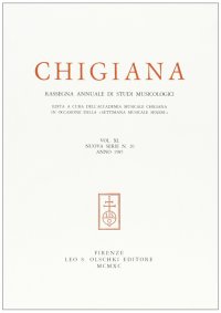 Chigiana. Rassegna annuale di studi musicologici. Vol. XL