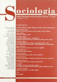 Sociologia. Rivista quadrimestrale di scienze storiche e sociali (2003). Vol. 3