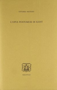L'opus postumum di Kant