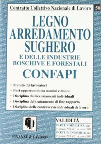 Legno-arredamento-sughero e delle industrie boschive e forestali. CONFAPI