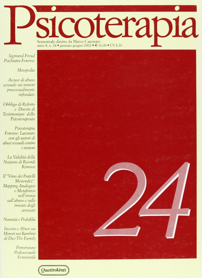 Psicoterapia. Vol. 24 Psicoterapia. Vol. 24