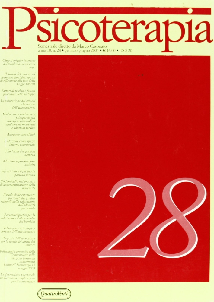 Psicoterapia. Vol. 28. Psicoterapia. Vol. 28.