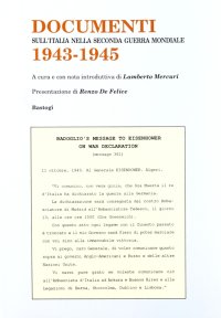 Documenti sull'Italia nella seconda guerra mondiale (1943-'45)