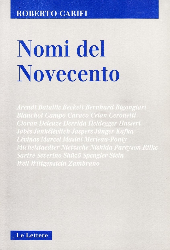 Nomi del Novecento Nomi del Novecento