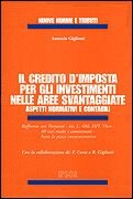 Il credito d'imposta per gli investimenti nelle aree svantaggiate