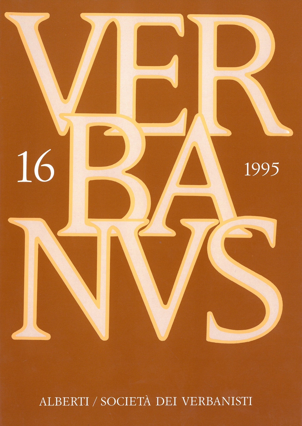 Verbanus. Rassegna per la cultura, l'arte, la storia del lago. Vol. 16 Verbanus. Rassegna per la cultura, l'arte, la storia del lago. Vol. 16