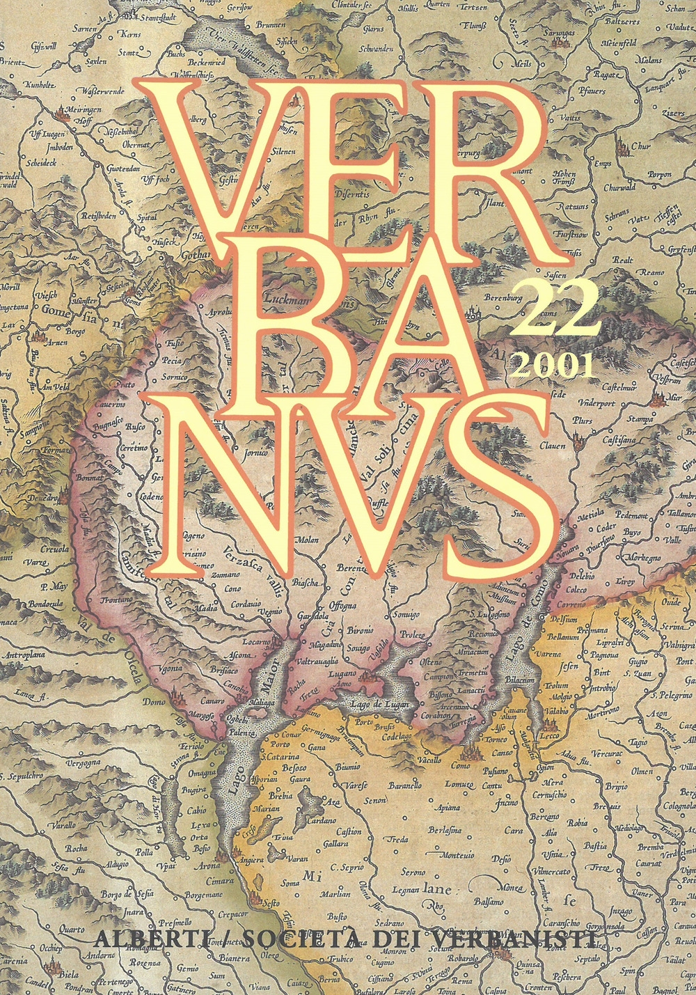 Verbanus. Rassegna per la cultura, l'arte, la storia del lago. Vol. 22 Verbanus. Rassegna per la cultura, l'arte, la storia del lago. Vol. 22