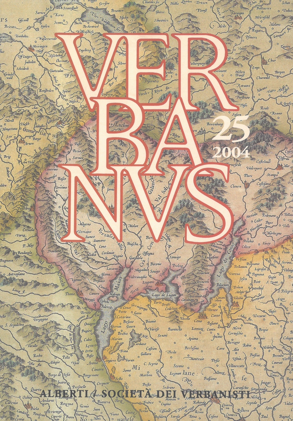 Verbanus. Rivista per la cultura, l'arte, la storia del lago. Vol. 25 Verbanus. Rivista per la cultura, l'arte, la storia del lago. Vol. 25