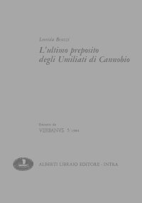 L'ultimo preposito degli Umiliati di Cannobio