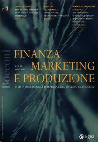 Finanza marketing e produzione (2001). Vol. 1