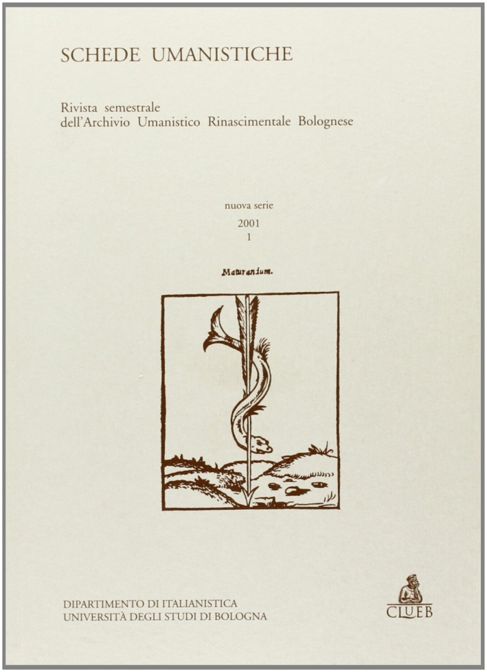 Schede umanistiche (2001). Vol. 1. Schede umanistiche (2001). Vol. 1.