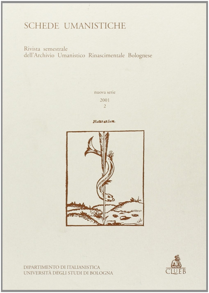 Schede umanistiche (2001). Vol. 2 Schede umanistiche (2001). Vol. 2