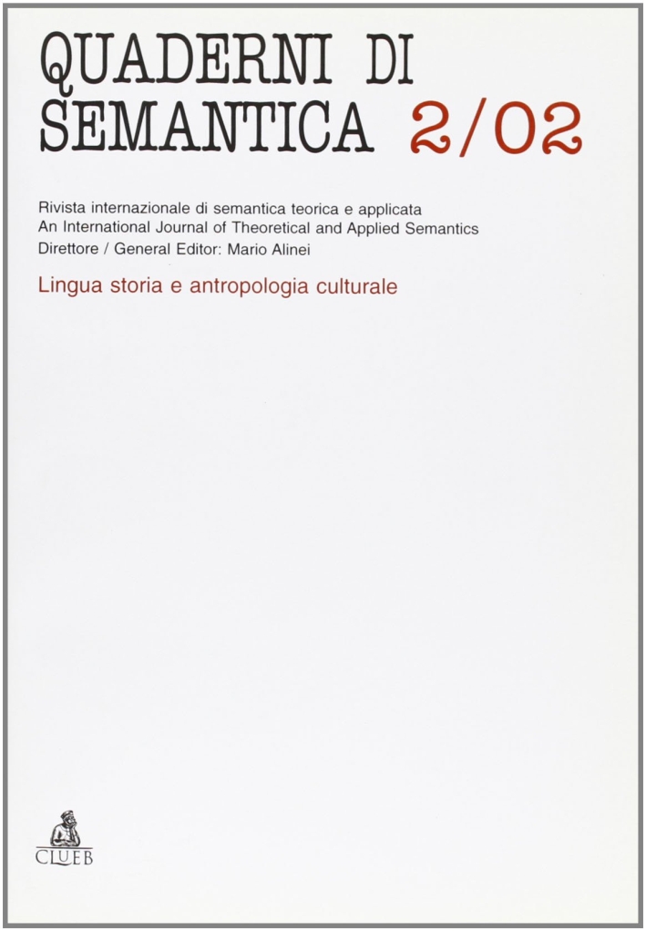 Quaderni di semantica (2002). Vol. 2 Quaderni di semantica (2002). Vol. 2