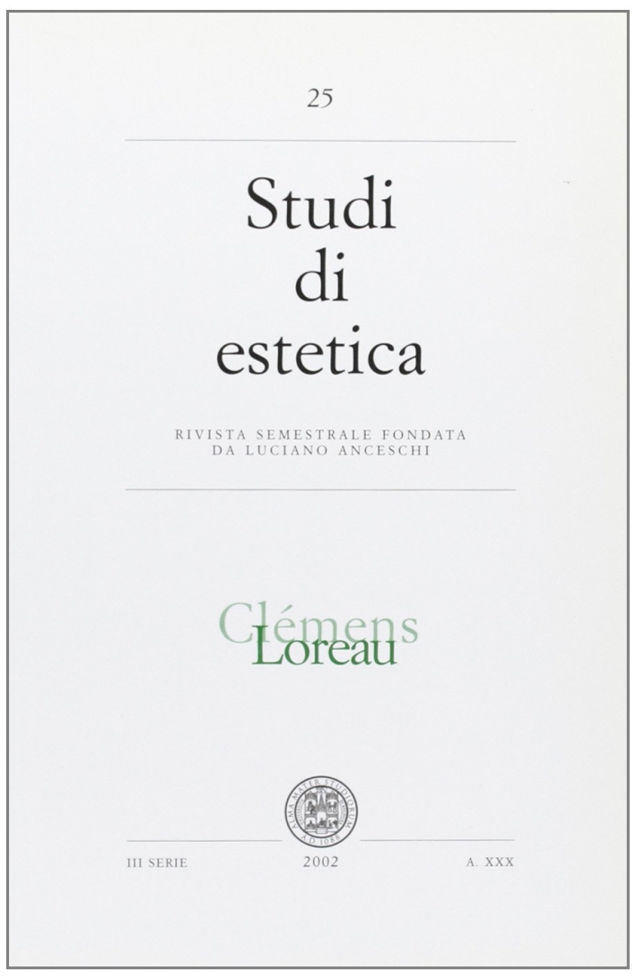 Studi di estetica. Vol. 25. Studi di estetica. Vol. 25.