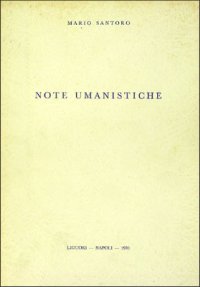 Note umanistiche