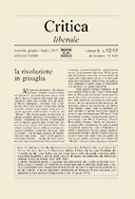 Critica liberale vol: 92-93 Critica liberale vol: 92-93