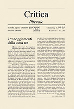 Critica liberale vol: 94-95 Critica liberale vol: 94-95
