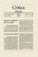Critica liberale. Vol. 99 Critica liberale. Vol. 99