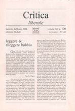 Critica liberale. Vol. 100 Critica liberale. Vol. 100
