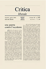 Critica liberale. Vol. 102 Critica liberale. Vol. 102