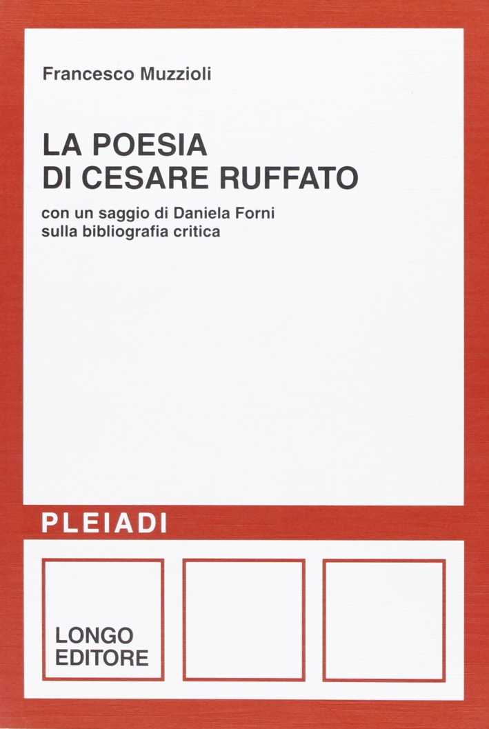La poesia di Cesare Ruffato. Con un saggio di Daniela Forni sulla bibliografia critica