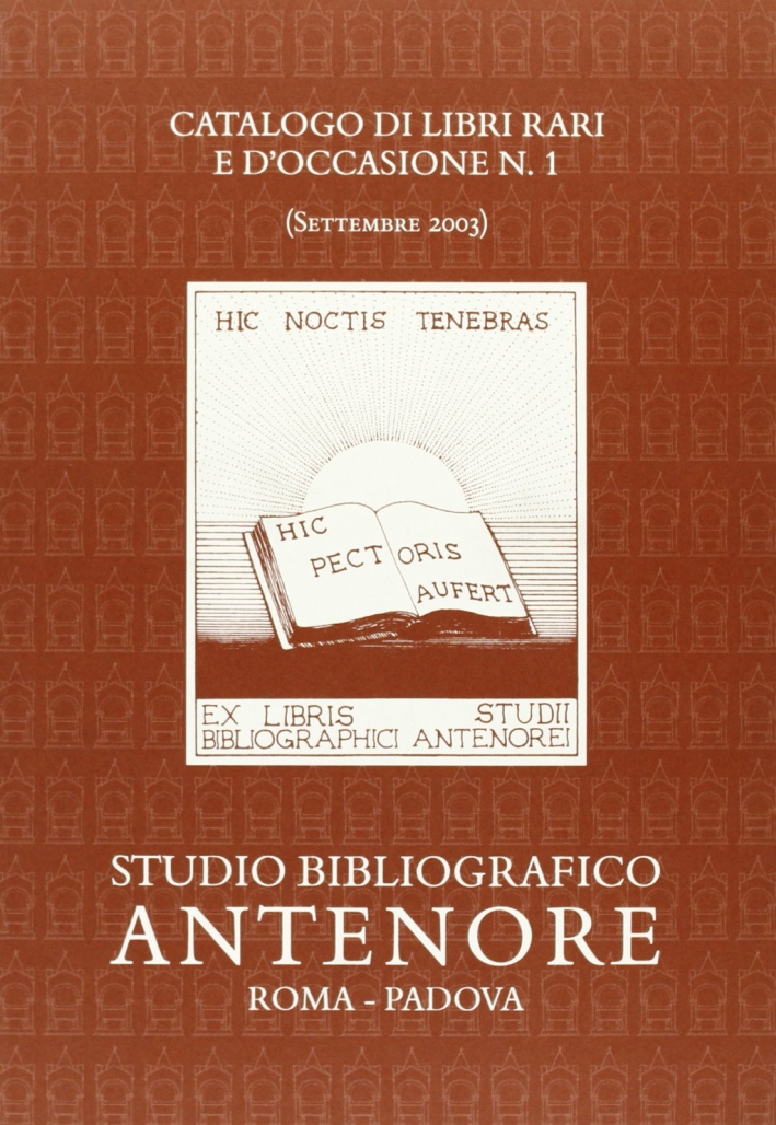 Catalogo di libri rari e d'occasione. Vol. 1