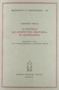 Le postille all'«Institutio oratoria». Ediz. critica
