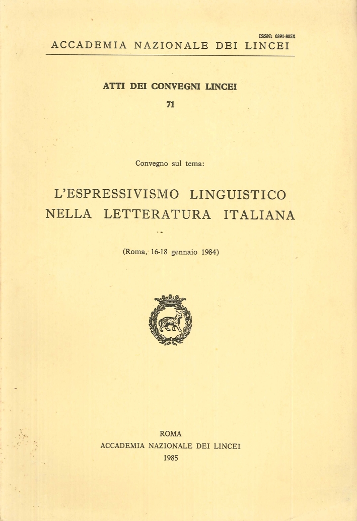 L'espressivismo linguistico nella letteratura italiana L'espressivismo linguistico nella letteratura italiana