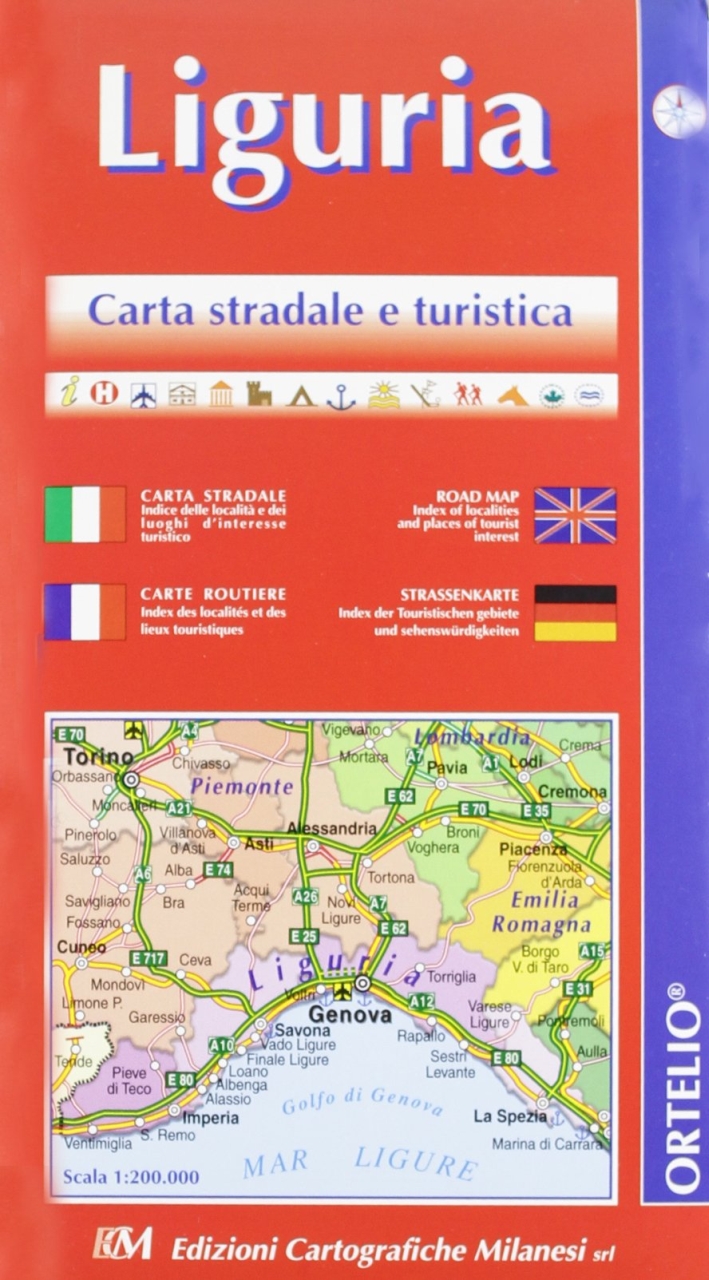 Liguria. Carta stradale della regione 1:200.000 Liguria. Carta stradale della regione 1:200.000