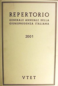 Repertorio generale annuale della giurisprudenza italiana (2001)