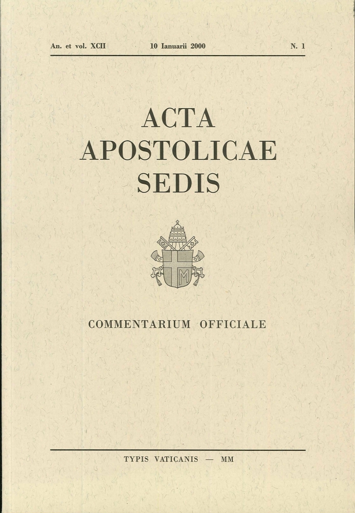 Acta Apostolicae Sedis. 13 volumi. Anno 2000 Acta Apostolicae Sedis. 13 volumi. Anno 2000