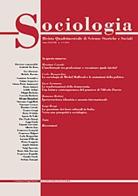 Sociologia. Rivista quadrimestrale di scienze storiche e sociali (2004). Vol. 3