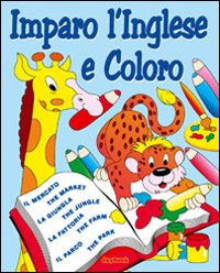 Imparo l'inglese e coloro il mercato, la giungla, il parco Imparo l'inglese e coloro il mercato, la giungla, il parco