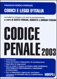 Codice penale 2003 Codice penale 2003