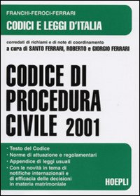 Codice di procedura civile 2001 Codice di procedura civile 2001