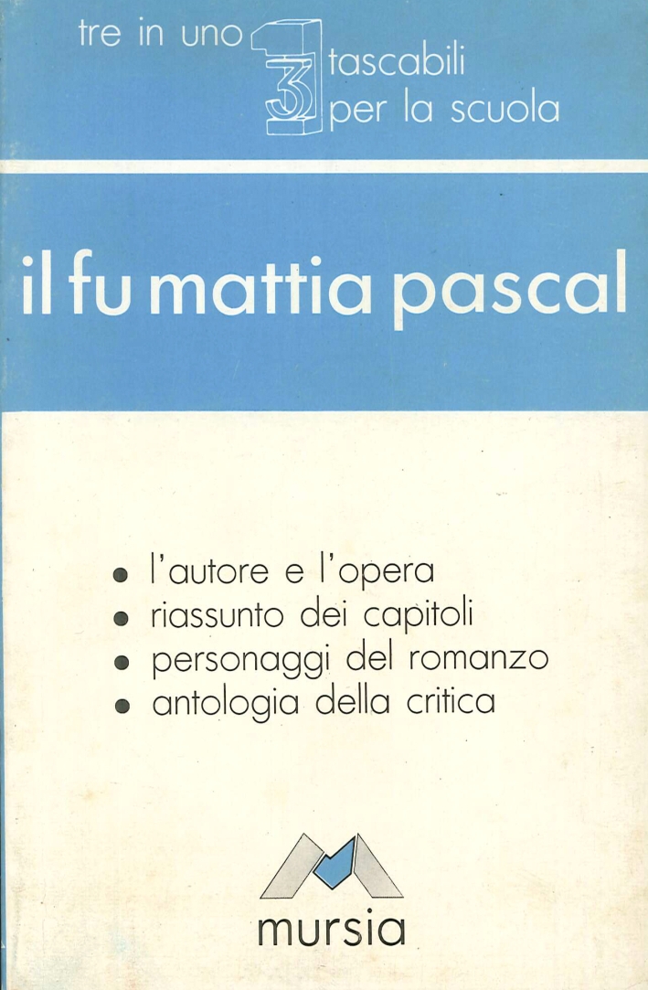 Il fu Mattia Pascal Il fu Mattia Pascal