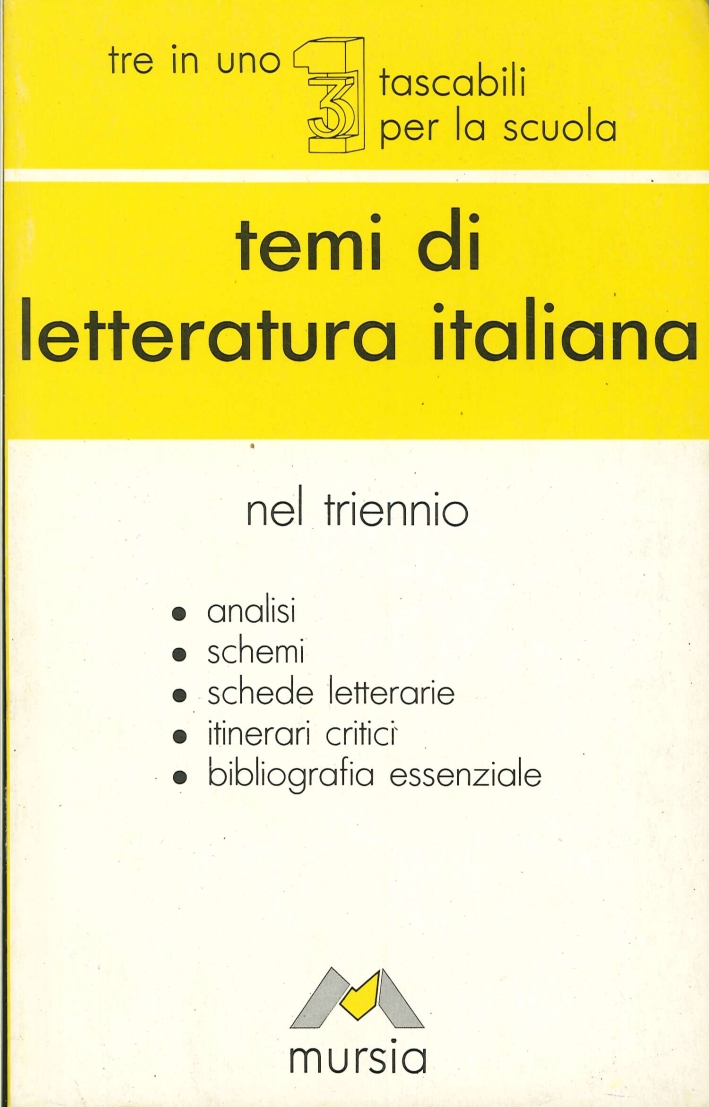 Temi di letteratura italiana Temi di letteratura italiana