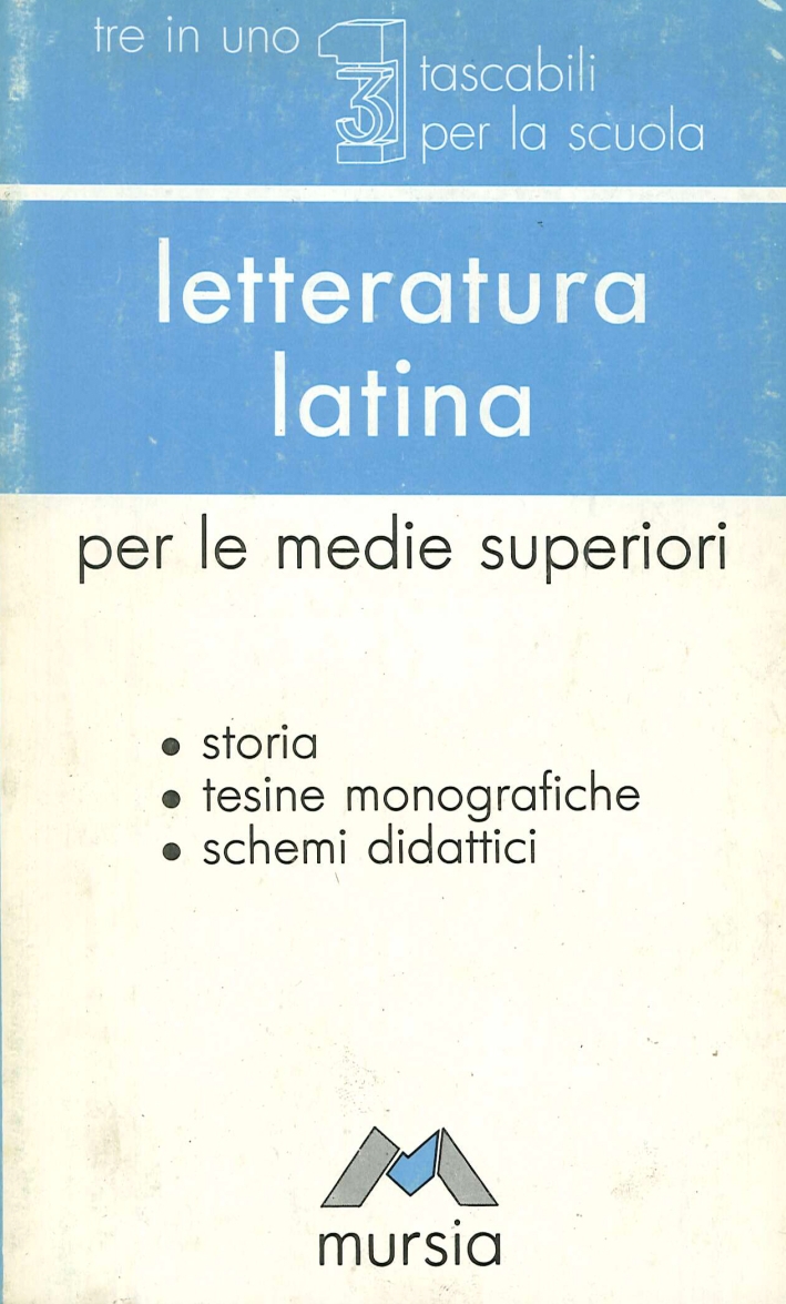 Letteratura latina Letteratura latina