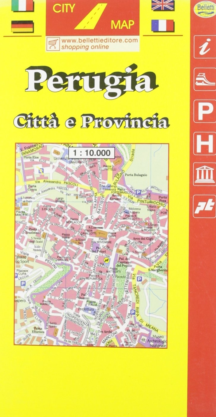 Perugia 1:10.000. Con guida turistica Perugia 1:10.000. Con guida turistica