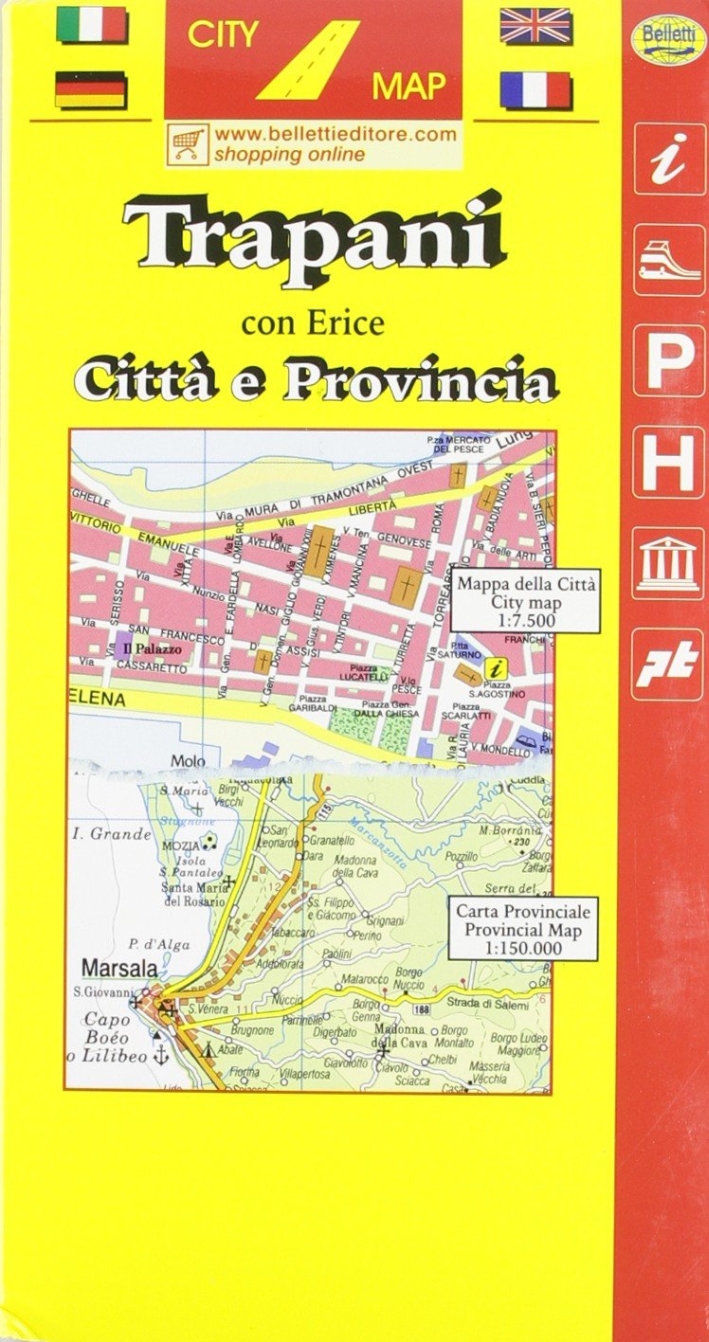 Trapani. Con Erice 1:7.500. Trapani. Con Erice 1:7.500.