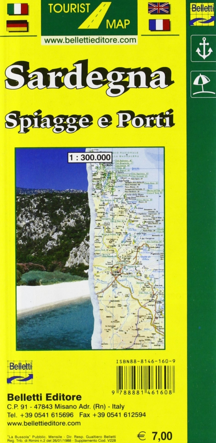 Sardegna. Spiagge e porti 1:300.000 Sardegna. Spiagge e porti 1:300.000