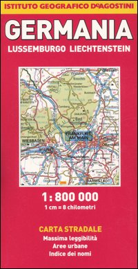 Germania, Lussemburgo, Liechtenstein 1:800.000 Germania, Lussemburgo, Liechtenstein 1:800.000