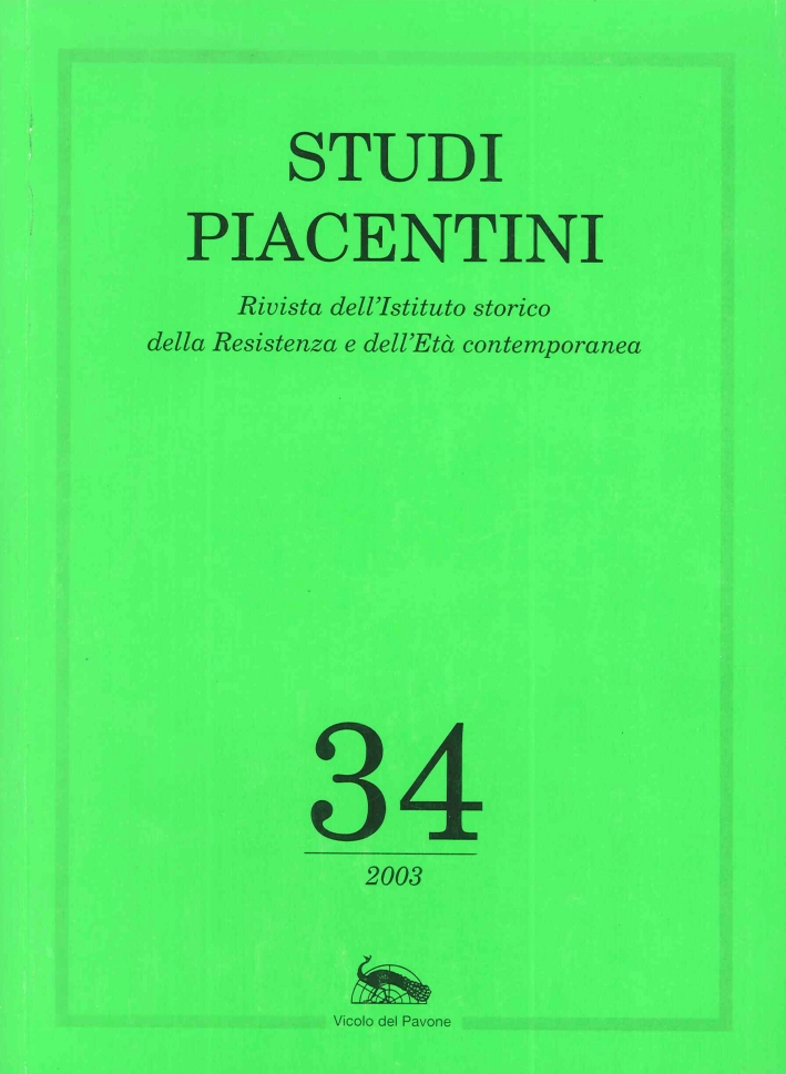 Studi Piacentini. Vol. 34 Studi Piacentini. Vol. 34