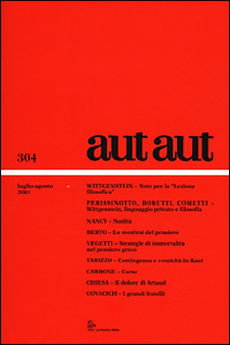Aut aut (304) Aut aut (304)