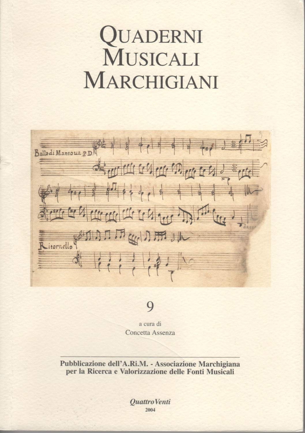 Quaderni musicali marchigiani (2002). Vol. 9