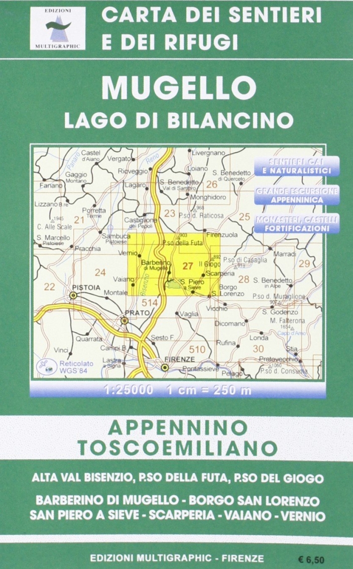 Mugello - lago di bilancino. 27. scala 1:25.000 Mugello - lago di bilancino. 27. scala 1:25.000