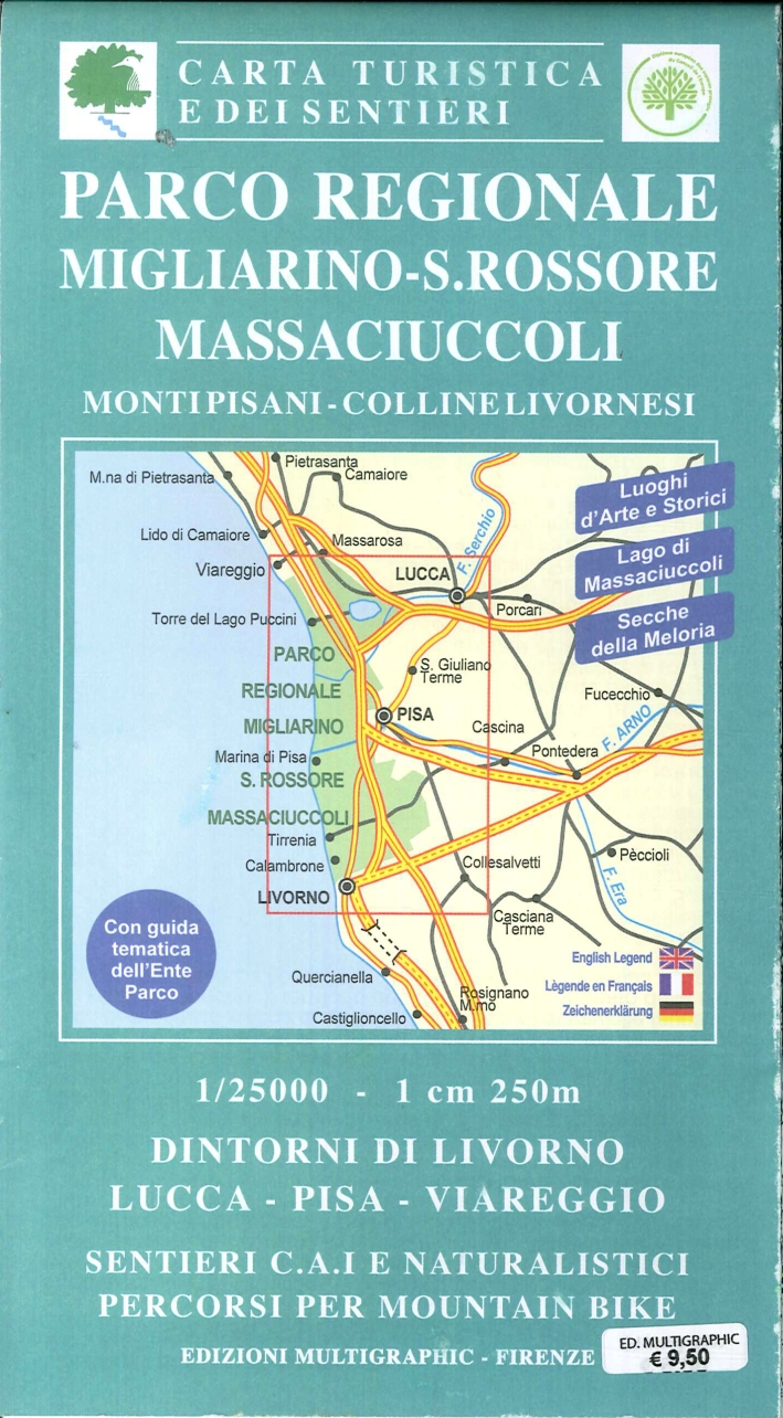Parco Regionale Migliarino - S. Rossone Massaciuccoli. Monti Pisani, Colline Livornesi. 503. Scala 1:25000 Parco Regionale Migliarino - S. Rossone Massaciuccoli. Monti Pisani, Colline Livornesi. 503. Scala 1:25000