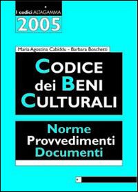 Codice dei beni culturali Codice dei beni culturali