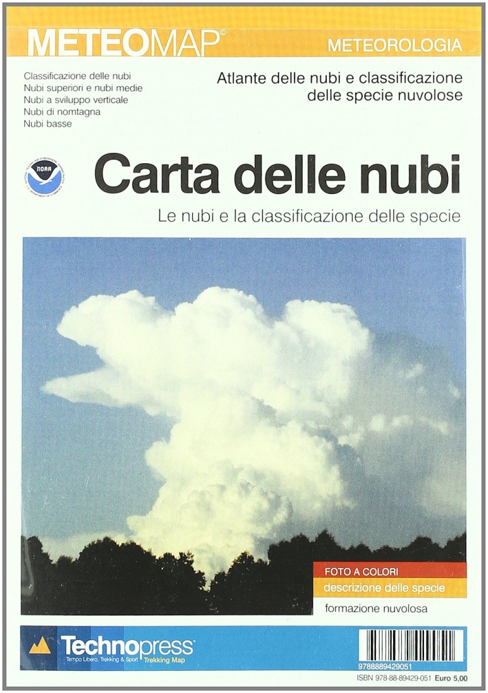 Carta delle nubi Carta delle nubi